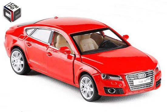 CaiPo Audi A7 Diecast Car Toy 1:32 Deep Blue / Red / Silver