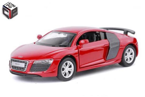 CaiPo Audi R8 GT Diecast Car Toy 1:43 Scale White / Red