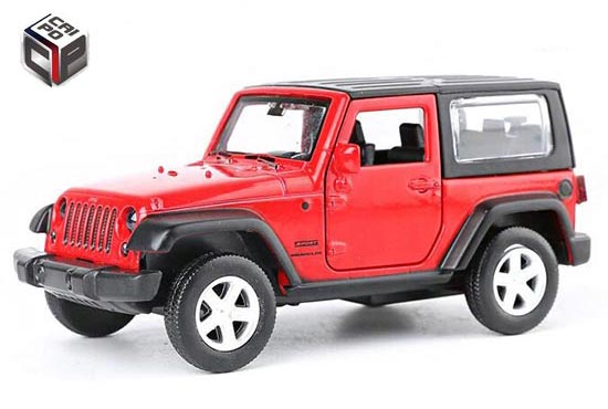 CaiPo Jeep Wrangler Rubicon Diecast SUV Toy 1:42 Red / Blue