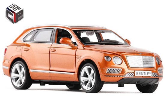 CaiPo Bentley Bentayga Diecast SUV Toy Blue / Black / Orange