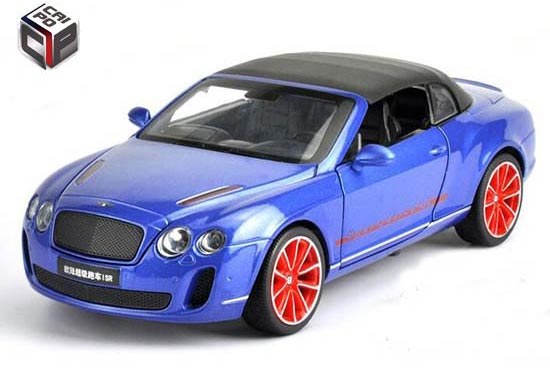 CaiPo Bentley Continental ISR Diecast Car Model White / Blue