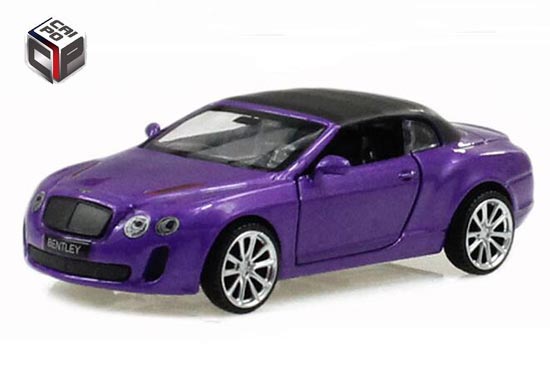 CaiPo Bentley Continental ISR Diecast Toy 1:43 Scale Blue /Pink
