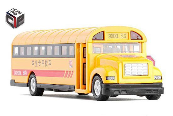 CaiPo U.S. School Bus Diecast Toy Yellow