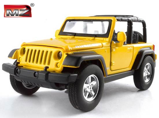 MZ Jeep Wrangler Rubicon Diecast Toy Red / Yellow / Army Green