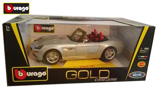 1:18 Scale BMW Z8 Metal Diecast Car Model collection and Decoration Silver 