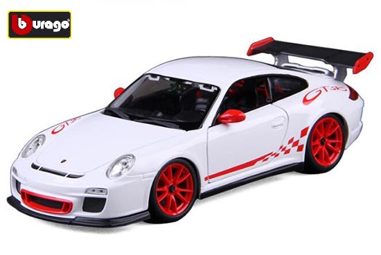 Bburago Porsche 911 GT3 RS Diecast Car Model 1:18 Scale White