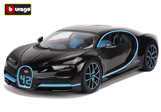 Bburago Bugatti Chiron Diecast Car Model 1:18 Scale Black