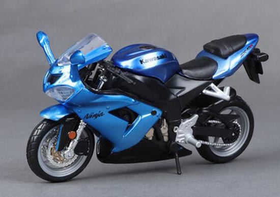 Bburago Kawasaki Ninja ZX-10R Diecast Motorbike Model 1:18 Blue