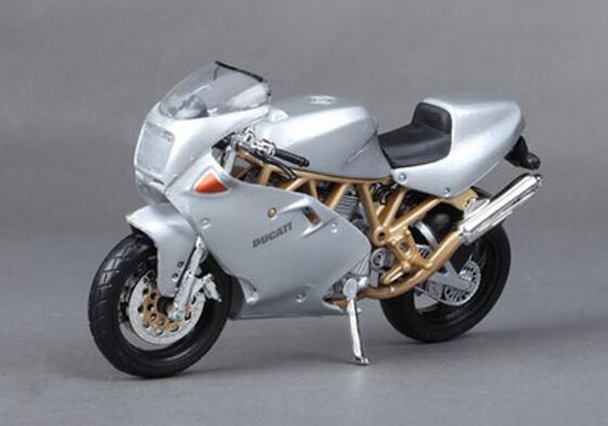 Bburago Ducati Supersport 900FE Diecast Motorbike Model Silver