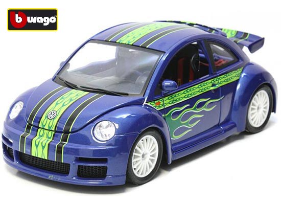 Bburago Volkswagen New Beetle Diecast Model 1:18 Scale Blue