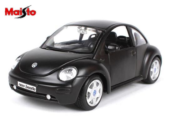 Maisto Volkswagen New Beetle Diecast Car Model 1:24 Matte Black