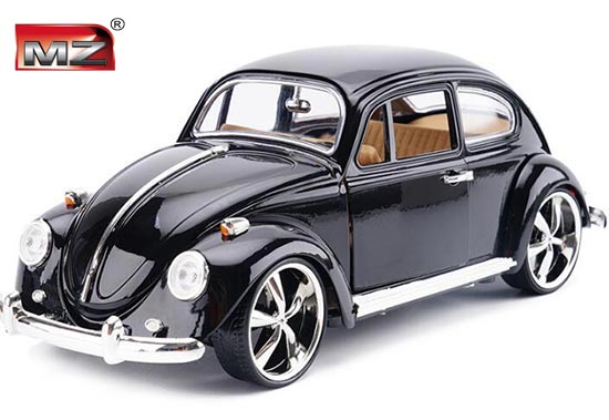 MZ 1967 Volkswagen Beetle Diecast Car Model Red / Black / White