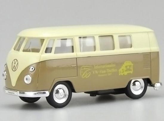 Welly Volkswagen T1 Bus Diecast Toy Brown 1:36 Scale