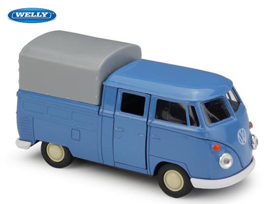 Welly Volkswagen Pickup Truck Diecast Toy Blue 1:36 Scale