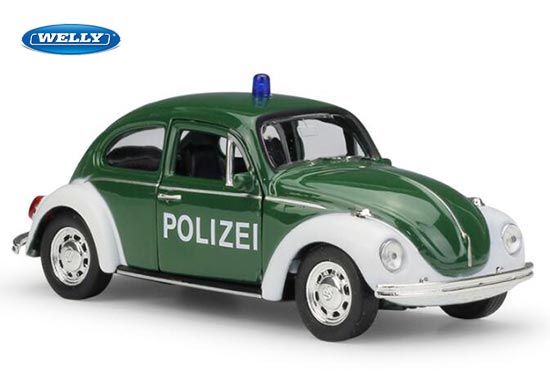 Welly Volkswagen Beetle Diecast Car Toy 1:36 Scale Green