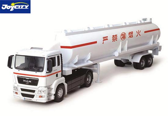 TB MAN Oil Tank Truck Diecast Toy 1:32 Scale White