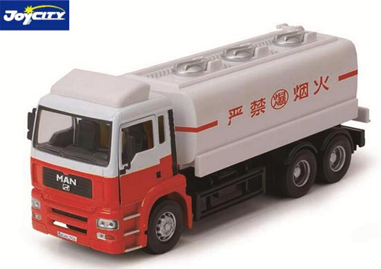 TB MAN Oil Tank Truck Diecast Toy 1:32 Scale Red-White