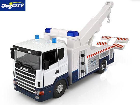 TB Scania Tow Truck Diecast Toy 1:43 Scale White