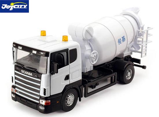 TB Scania Mixer Truck Diecast Toy 1:43 Scale White