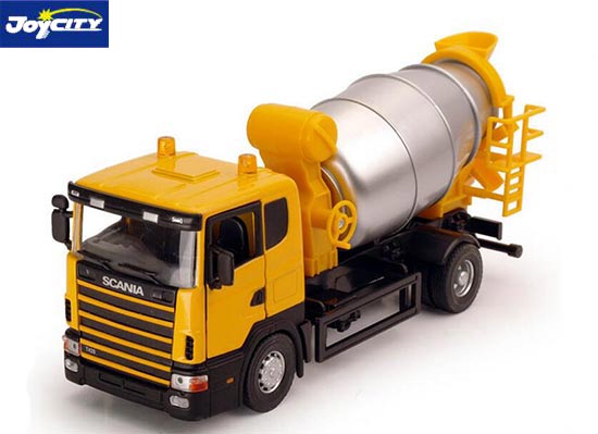 TB Scania Mixer Truck Diecast Toy 1:43 Scale Yellow-Silver