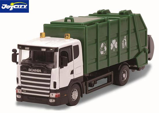 TB Scania Garbage Truck Diecast Dump Truck Toy 1:43 Scale Green