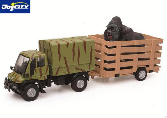 TB Mercedes Benz Unimog Truck Diecast Toy 1:40 Army Green