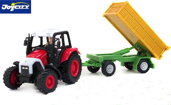 TB Lindner tractor with trailer Diecast Farm Truck Toy 1:43 Red