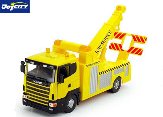 TB Scania Tow Truck Diecast Toy 1:43 Scale Yellow