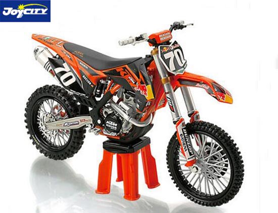 TB KTM 250 SX-F Diecast Motorcycle Model 1:12 Scale NO.70