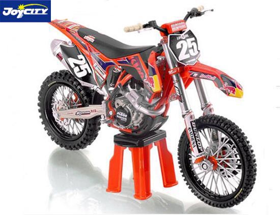 TB KTM 250 SX-F Diecast Motorcycle Model 1:12 Scale NO.25