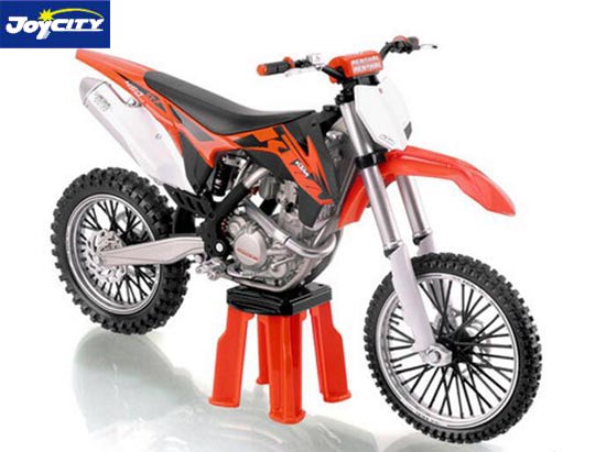 TB KTM 450 SX-F Diecast Motorbike Model Orange 1:12 Scale
