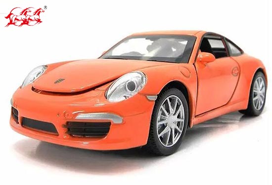 DH Porsche 911 Carrera S Diecast Car Toy Orange / Blue / Yellow