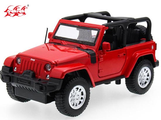 DH Jeep Wrangler Diecast Car Toy 1:32 Scale Red / Yellow /White