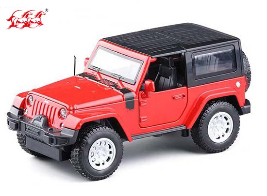 DH Jeep Wrangler Diecast Car Toy 1:32 Scale Yellow /White / Red