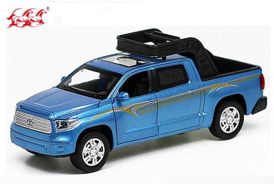DH Toyota Tundra Diecast Pickup Truck Toy White / Red / Blue
