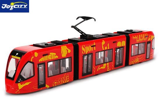 TB City Trolley Bus Diecast Toy 1:43 Scale Red