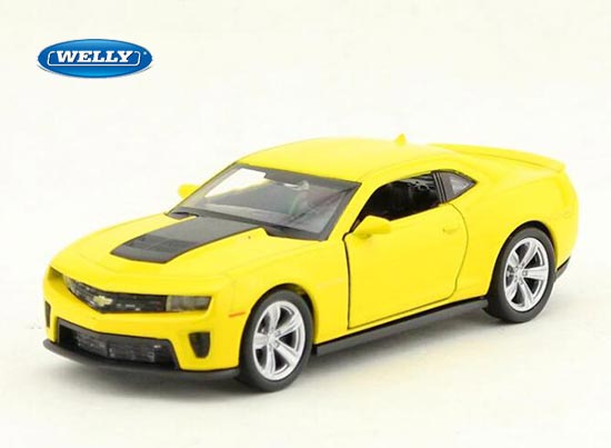 Welly Chevrolet Camaro ZL1 Diecast Toy 1:36 Scale Yellow
