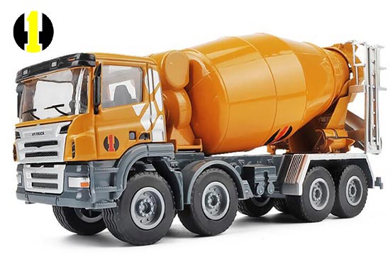 HY Concrete Mixer Truck Diecast Toy 1:50 Scale Yellow