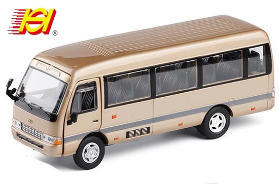 SH Toyota Coaster Coach Bus Diecast Toy 1:32 Scale Champagne