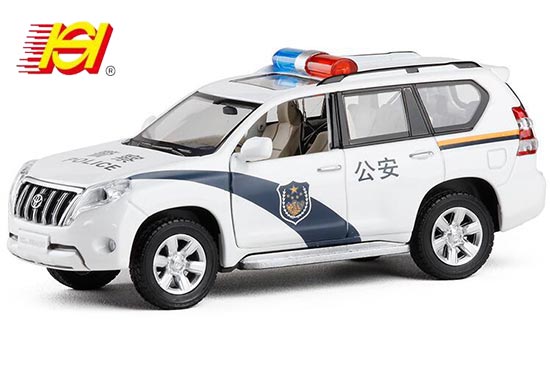 SH 2016 Toyota Land Cruiser Prado Diecast Police Toy 1:32 White