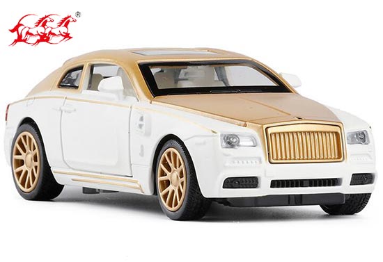 DH Rolls Royce Phantom Diecast Car Toy White / Red / Blue