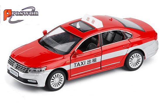 Proswon Volkswagen Passat Diecast Taxi Toy Red / Blue / Yellow
