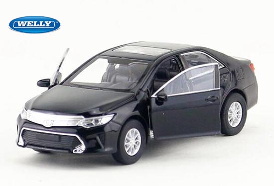 Welly Toyota Camry Diecast Toy Kids 1:36 Scale Black / White