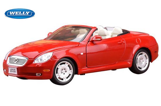 Welly Lexus SC430 Diecast Model 1:18 Scale White / Red