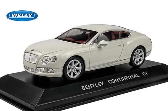Welly Bentley Continental GT Diecast Model 1:43 Scale White