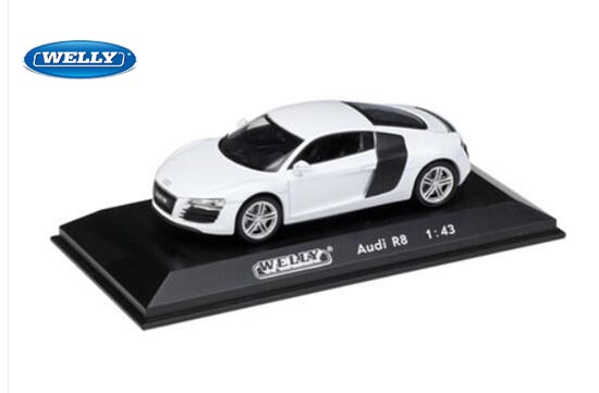 - Model Scale 1:43 Welly AUDI R8 White 