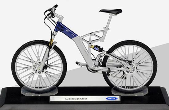 Welly Audi Design Cross Bicycle Diecast Model 1:10 Blue