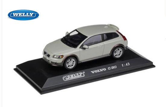 Welly Volvo C30 Diecast Model 1:43 Scale Silver