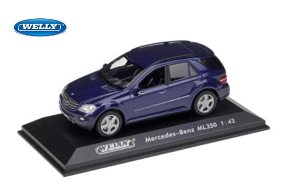 Welly Mercedes Benz ML350 Diecast Model 1:43 Scale Blue