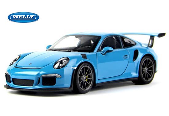 Welly Porsche 911 GTS RS Diecast Model 1:24 Scale Red / Blue